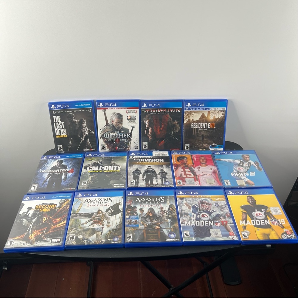 PlayStation 4 PS4 Bundle Lot of 14 Games (Metal Gear Solid Last Of Us Witcher)